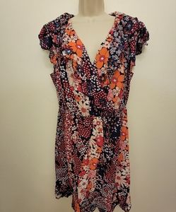 Michael Kors Floral Short Sleeve Dress